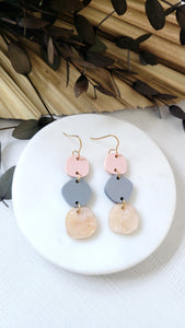 Pink Denim Dangles