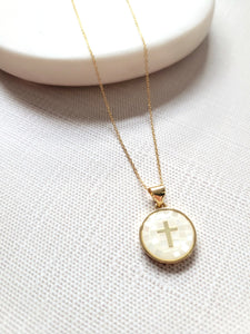 Shell Cross Necklace
