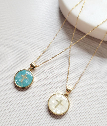 Shell Cross Necklace