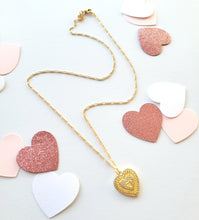 Load image into Gallery viewer, Heart in Heart Necklace
