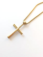 Load image into Gallery viewer, Baseball Bat Cross Necklace