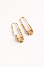 Load image into Gallery viewer, Modern Safety Pin Drop Earrings
