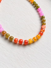 Load image into Gallery viewer, Sunset Bloom Beaded Necklace