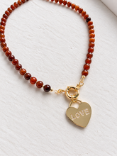 Load image into Gallery viewer, Love in Amber Beaded Necklace