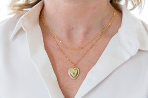Heart in Heart Necklace