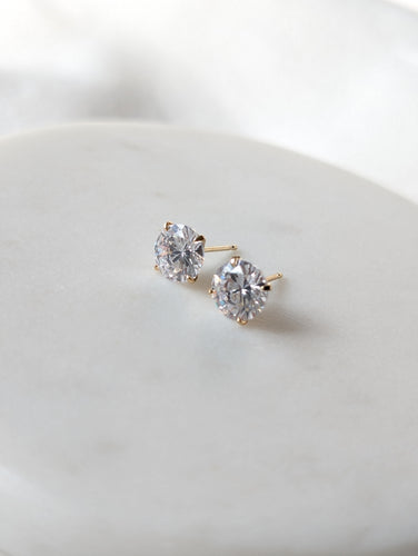 Large CZ Studs