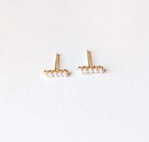 Pearl Bar Studs