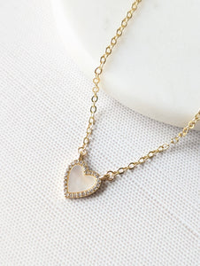 Halo Heart Necklace