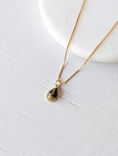 Load image into Gallery viewer, Tiger Eye Teardrop Necklace