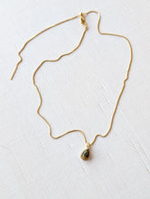 Load image into Gallery viewer, Tiger Eye Teardrop Necklace