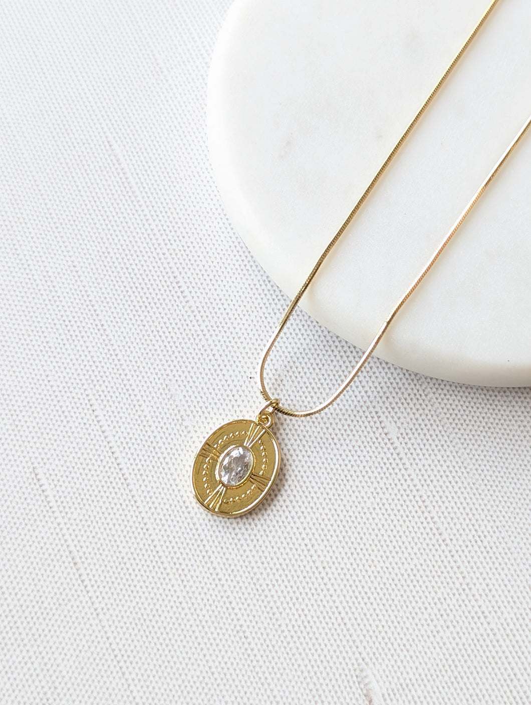 Oval Prism Necklace