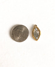 Load image into Gallery viewer, Antiqued Crystal Marquis Charm