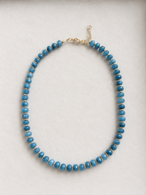 Load image into Gallery viewer, Deep Teal Beaded Necklace