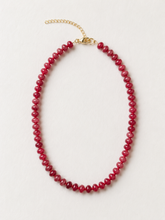 Load image into Gallery viewer, Sweetheart Red Beaded Necklace