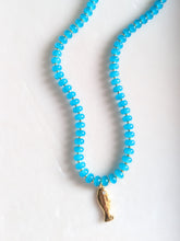 Load image into Gallery viewer, Peacock Fish Beaded Necklace