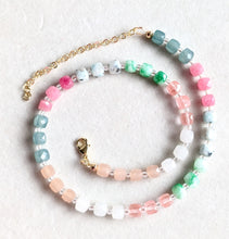 Load image into Gallery viewer, Pastel Mosaic Gemstone Necklace