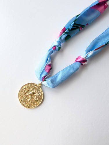 Sol de Puerto Rico Satin Scarf Necklace