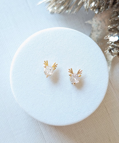 Sparkle Reindeer Studs