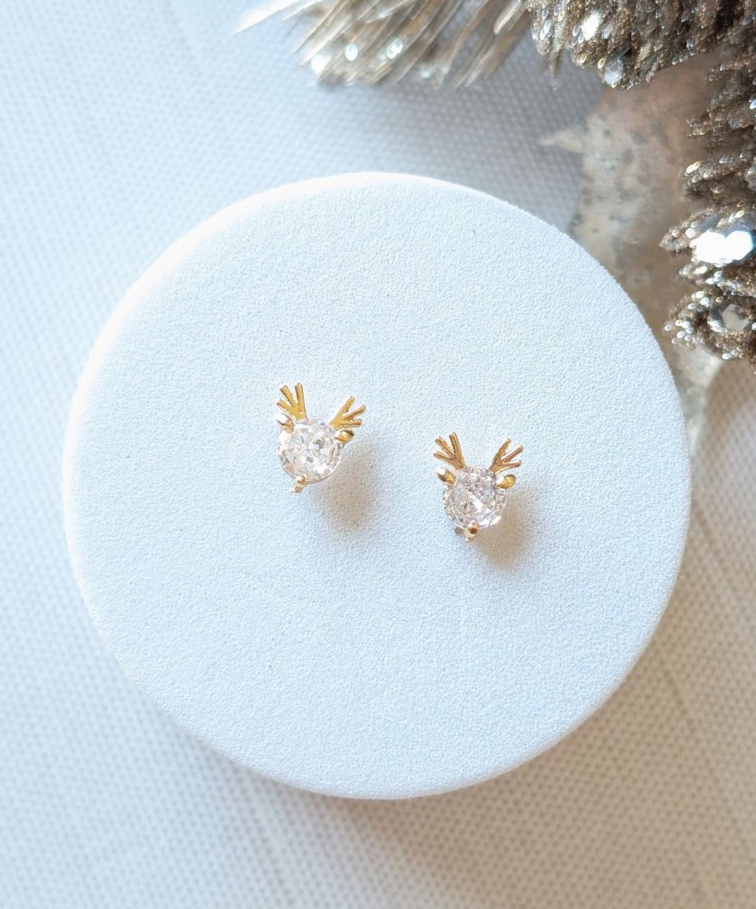 Sparkle Reindeer Studs