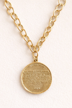 Load image into Gallery viewer, Lord's Prayer Antique Coin Necklace