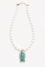 Load image into Gallery viewer, Seaglass Fish Necklace