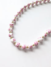 Load image into Gallery viewer, Pink Bloom Porcelain Necklace