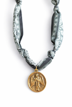 Load image into Gallery viewer, Vintage Angel and Cross Scarf Necklace