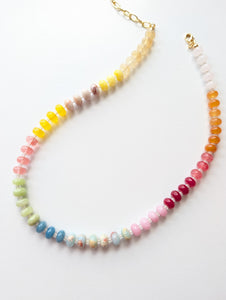 Sunwashed Mosaic Beaded Necklace