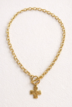 Load image into Gallery viewer, Antique Cross Toggle Necklace