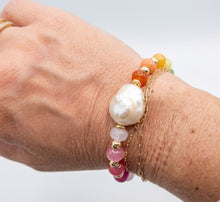 Load image into Gallery viewer, Rainbow Baroque Pearl Bracelet