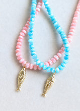 Load image into Gallery viewer, Coastal Catch Beaded Fish Necklace