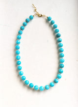 Load image into Gallery viewer, Aqua Chunky Beaded Necklace