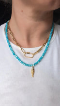 Load image into Gallery viewer, Coastal Catch Beaded Fish Necklace