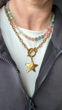 Load image into Gallery viewer, Antique Gold Toggle Star Necklace