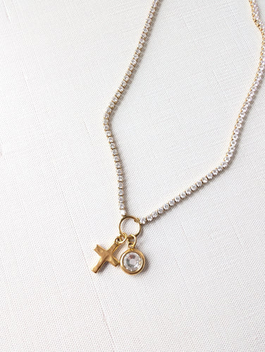 Vintage Grace Tennis Necklace