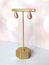 Load image into Gallery viewer, Golden Drip Pave Earring