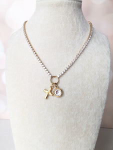 Vintage Grace Tennis Necklace