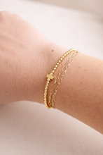 Load image into Gallery viewer, Dainty Gold Cross Bracelet