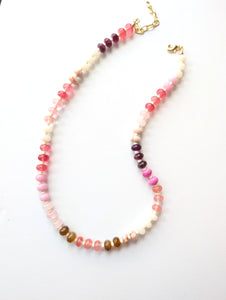 Blush Garden Path Beaded Necklace