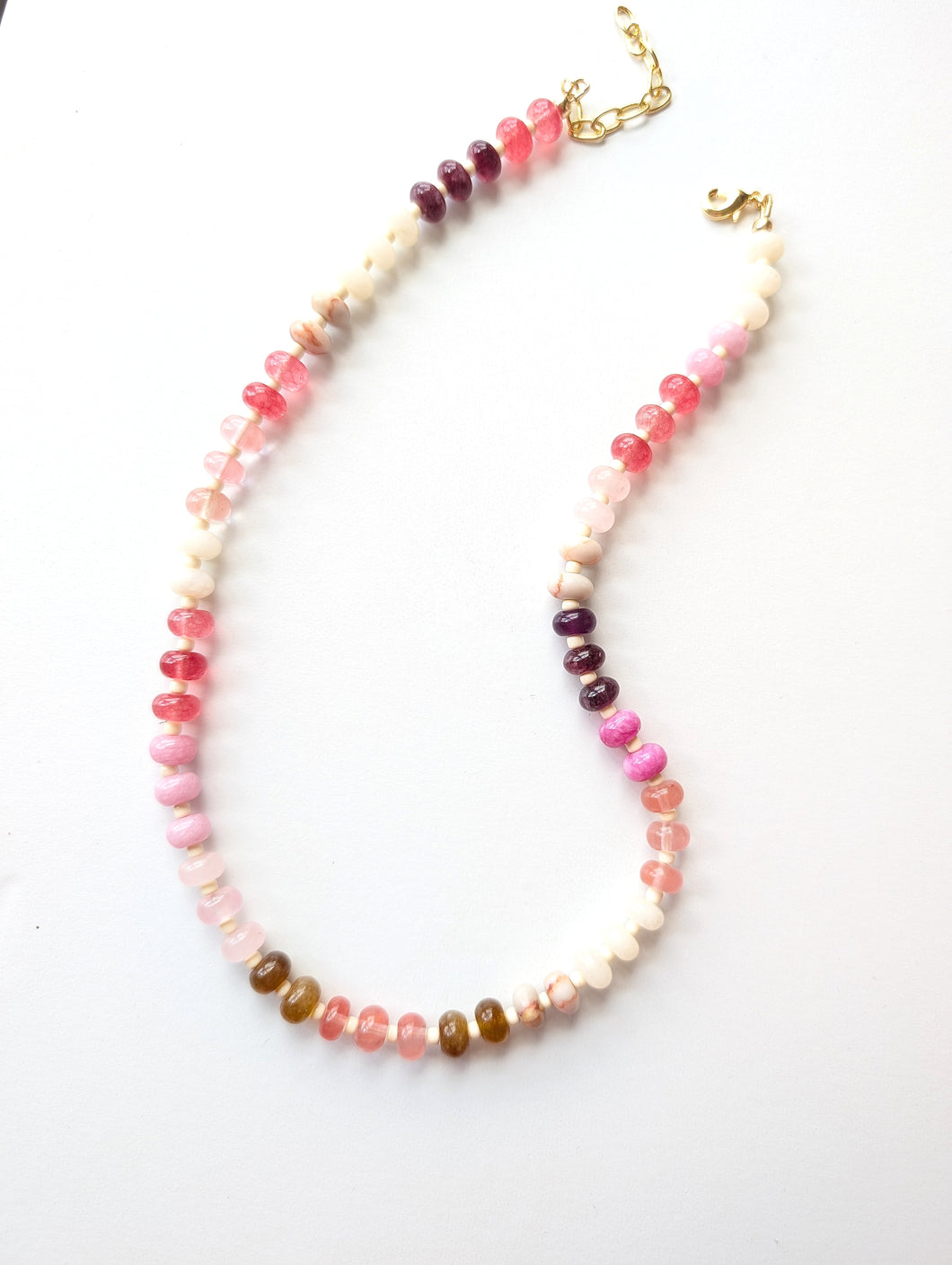 Blush Garden Path Beaded Necklace