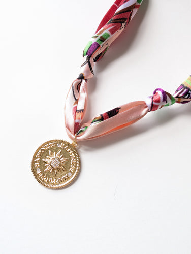 Happiness Charm Scarf Necklace