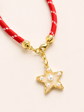 Load image into Gallery viewer, Red Paracord Star Necklace