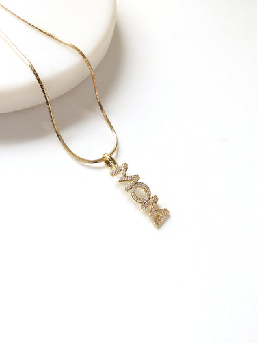 Mom Pave Necklace