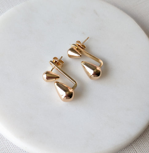 Teardrop Jacket Earrings
