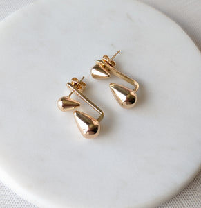 Teardrop Jacket Earrings