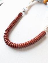 Load image into Gallery viewer, White Rust Beaded Bandana Necklace