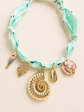 Load image into Gallery viewer, Mint Bandana Charm Necklace