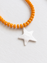 Load image into Gallery viewer, Orange Game Day Star Necklace
