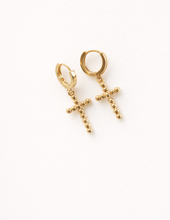 Load image into Gallery viewer, Beaded Cross Earrings