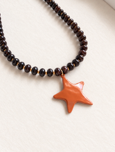 Load image into Gallery viewer, Espresso Star Beaded Necklace